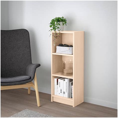 Стеллаж открытый с 2 полками дуб молочный "Билли 08" Ikea - купить за ...