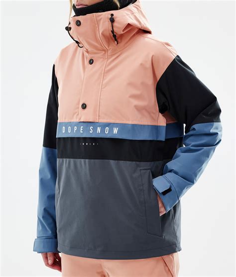 Dope Legacy Track W Veste Snowboard Femme Faded Peach/Blue Steel/Black