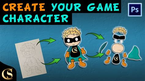 Creating a ready to animate 2D game character - PS Tutorial - YouTube