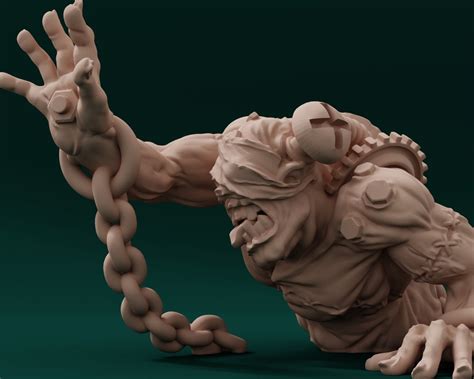 prototype golem resin miniature dnd dungeons dragons etsy