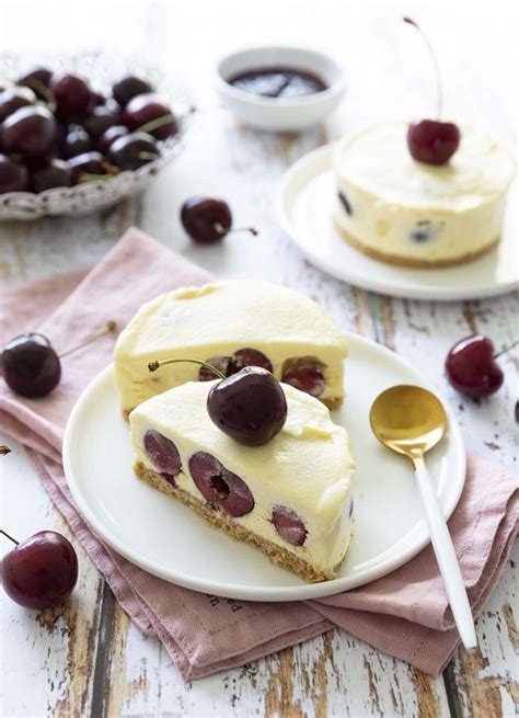 dessert glace mousse mascarpone  cerises recettes de cuisine odelices