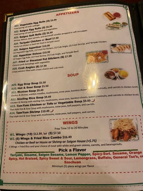 Saigon Kitchen Thai Vietnamese Chinese Restaurant | Tifton GA