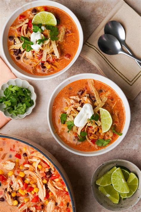 Chicken Taco Soup - Taco Soup with Shredded Chicken