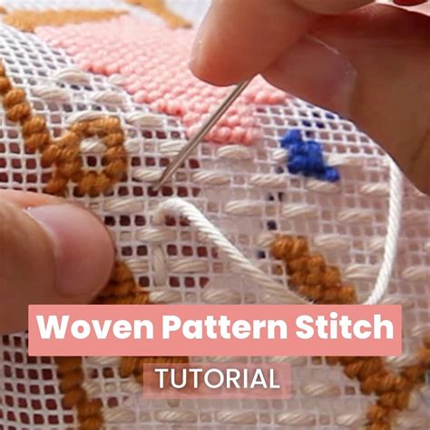 Woven Pattern Stitch - Needlepoint Tutorial – Unwind Studio