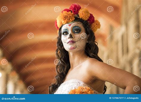 Catrin And Catrina In Cemetery Royalty-Free Stock Photography ...