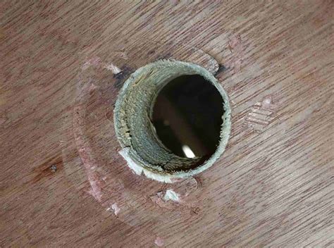 enlarge  hole   door knob  colin fleming blog
