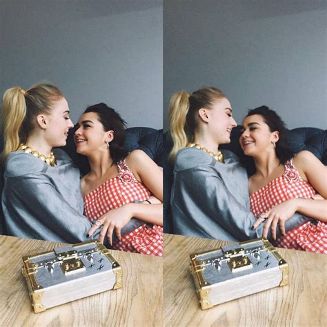 Kissing and cuddling : sophieturner