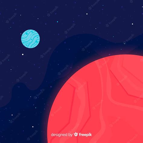 Марс и земля | Бесплатно векторы