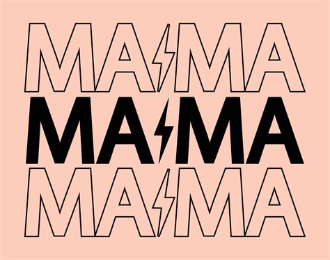 Mama, Typography T-shirt Vector Art for Mother's Day, mom, mama, SVG