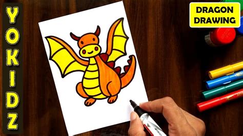 how to draw a dragon on youtube