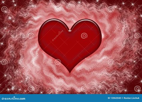 Serce On An Abstract Red Background Stock Photo | CartoonDealer.com ...