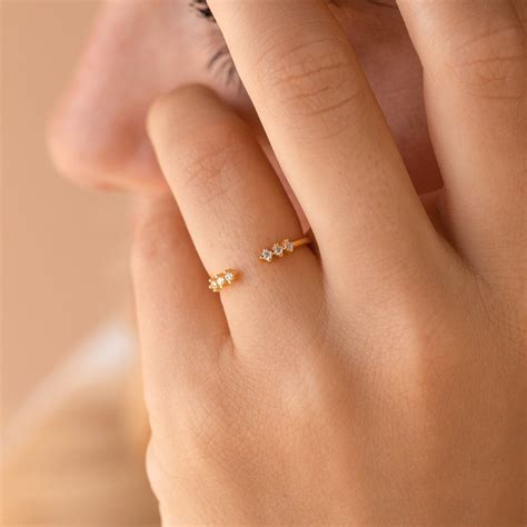 Serafina Open Trio Diamond Ring | Caitlyn Minimalist