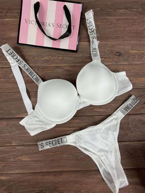 Купить Женское нижнее белье Victoria's Secret белое, комплект нижнего ...