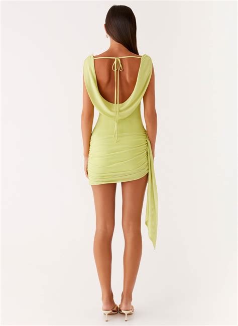 Good Fortune Mini Dress - Lime – Peppermayo US