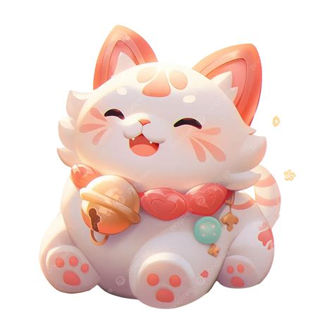 lucky cat pink cute cartoon illustration lucky cat animal  year