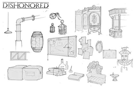 Dishonored Interior Design on Behance