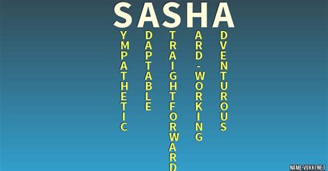The meaning of sasha - Name meanings