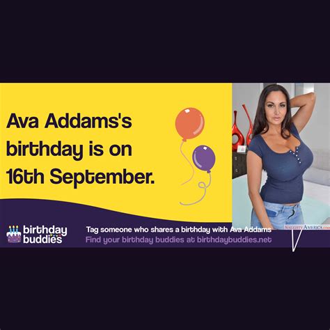 Ava Addams's birthday is 16th September 1979