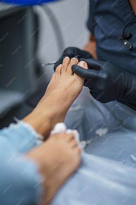 Premium Photo | Pedicure salon foot and nail care treatment the