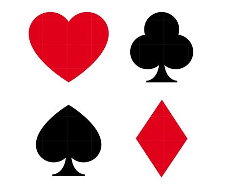 Playing Card Symbols SVG Cut File Playing Card Suits Svg Card Suits Png ...