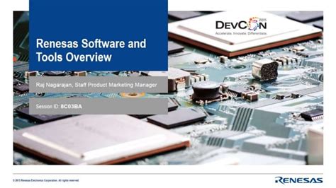 Renesas Software and Tools Overview