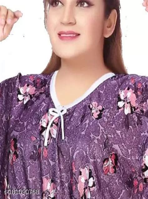 Embroidered 170 GSM Satin Nightgown at Rs 337/piece in Kanpur | ID ...