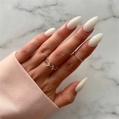 milky  creamy white nail powder white nail designs glamrdip