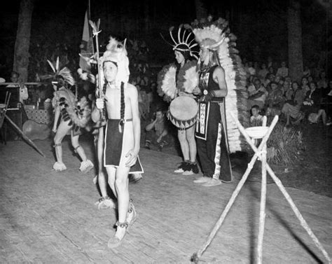 Florida Memory • Boy Scouts performing ceremonial Native American dance