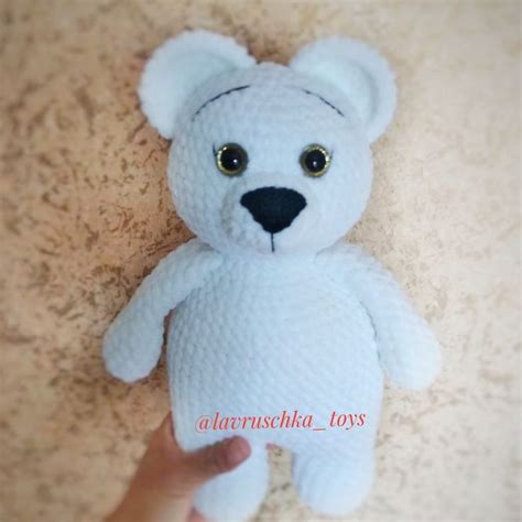 Мишка, медведь, крючком, из плюша, подарок, игрушка | Вязаные игрушки ...