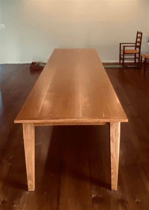 handmade cherry wood dining table etsy