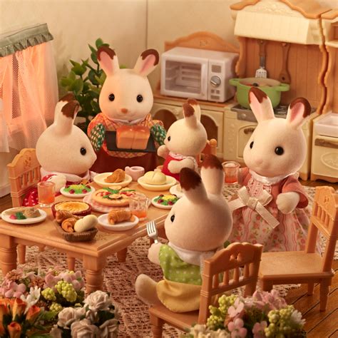 Игровой набор Sylvanian Families Семейство шоколадных кроликов купить ...
