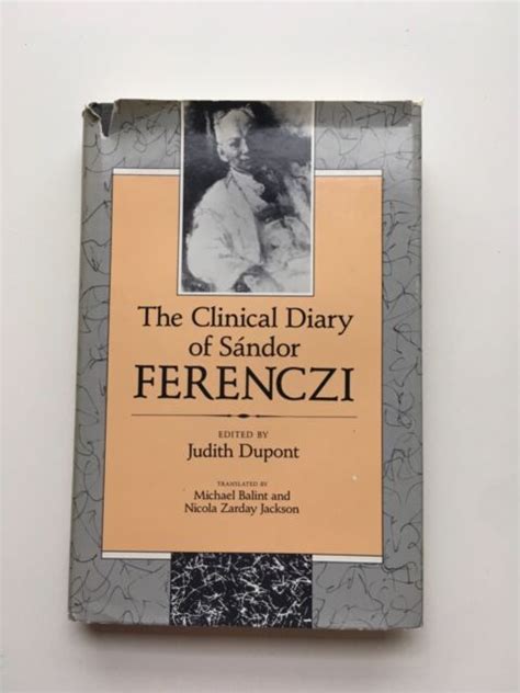 The Clinical Diary of Sandor Ferenczi by Sandor Ferenczi (1988, Hardcover) for sale online | eBay