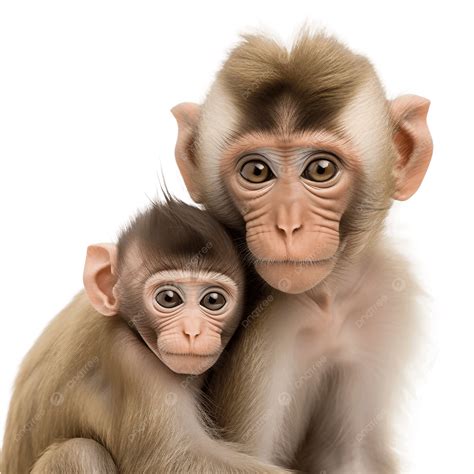 cute monkey mother  baby