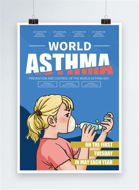 Pure english world asthma day poster template image_picture free ...