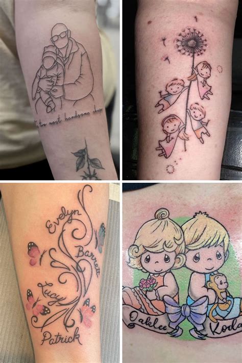 91 Meaningful Grandchildren Tattoos + Images - Tattoo Glee in 2024