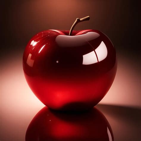 Premium AI Image | Apple with a glossy skin