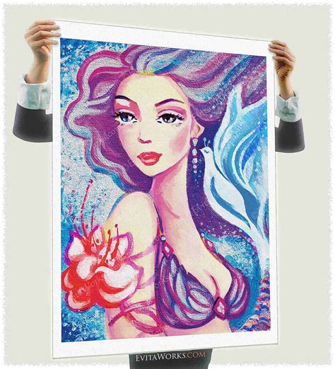 Dove Mermaid, beautiful female creature ‹ EvitaWorks