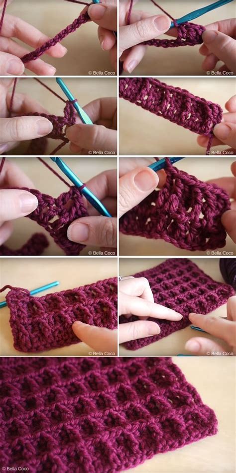 Waffle Stitch Crochet Patterns and Ideas | Crochetpedia