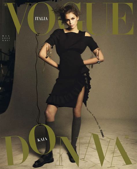 KAIA GERBER in Vogue Magazine, Italy May 2020 – HawtCelebs