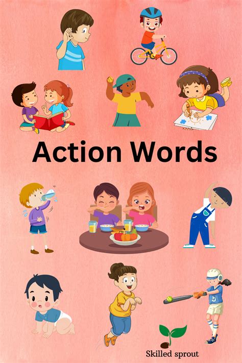 action words action words  kids kids vocabulary action verbs