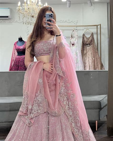 bridal lehenga pink shade