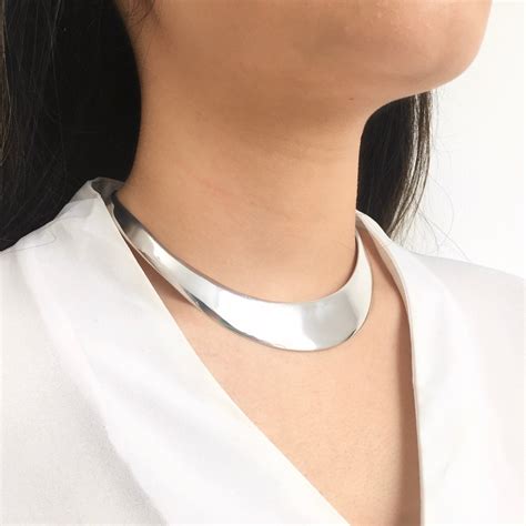 sterling silver choker necklace  women mm mon bijoux