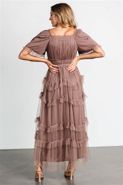 Magdalena Tulle Maxi Dress | Dusty Blue | Baltic Born