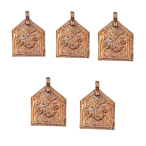 johnson tools baba ramdev god ghora savari copper pendant ful