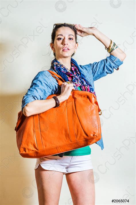 Lady and Bag - stock photo 2065074 | Crushpixel