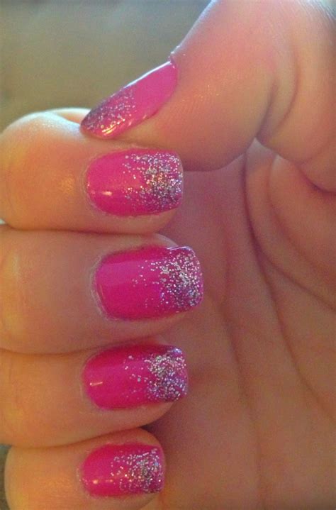 Sparkly Pink Nails | Nails, Pink nails, Cute nails