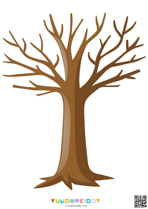 printable tree template  craft  coloring pages  kids
