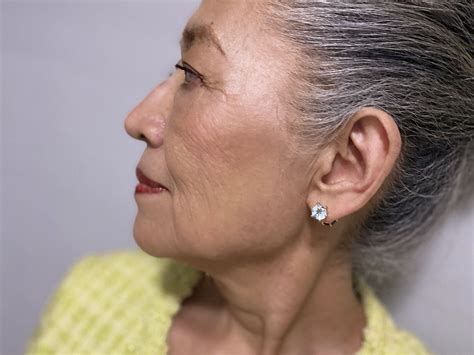 topaz  amethyst large piercing