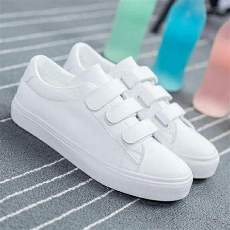 Sepatu kets putih perekat std 29 | Shopee Indonesia