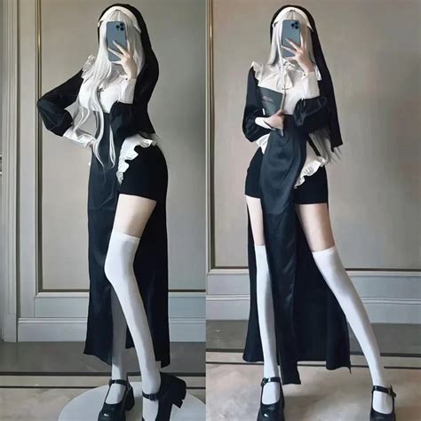 ANIMECC Sexy Nun Suit Costume Cosplay Halloween Christmas Uniform Sexy